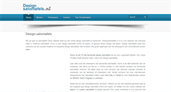 Desktop Screenshot of designsalontafels.nl